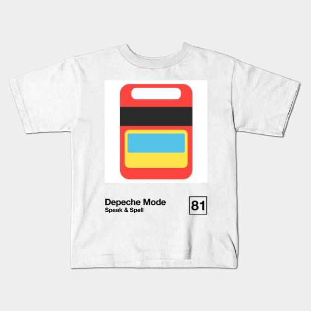 Speak & Spell / Minimal Style Graphic Artwork Kids T-Shirt by saudade